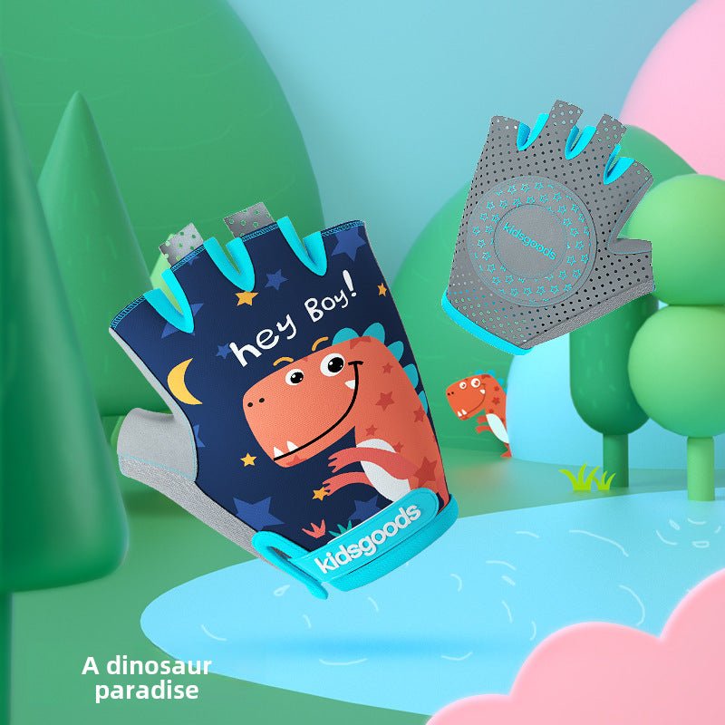 Children's High Quality Sports and Cycling Safety Half Finger Gloves
