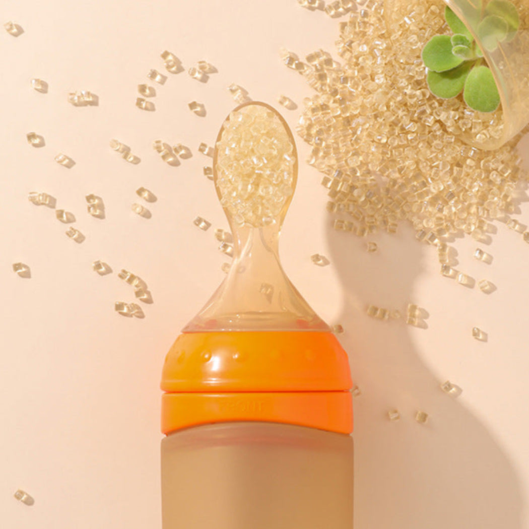BBET Premium Quality Silicone Rice Paste Spoon Feeding Bottle for Kids