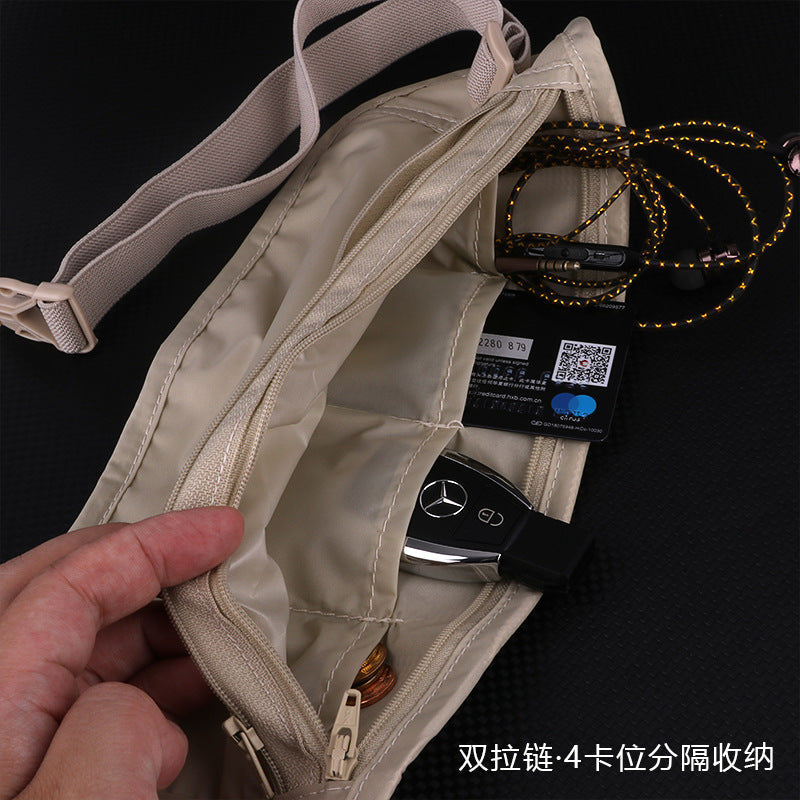 Anti-Theft Waist Bag for Passport and Travel Documents