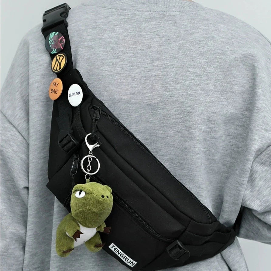 Unisex lightweight everyday crossbody bag with adjustable strap (ALAUDDIN)