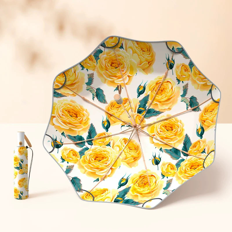 Anti-UV antique style fully automatic anti rebound umbrella (ALAUDDIN)