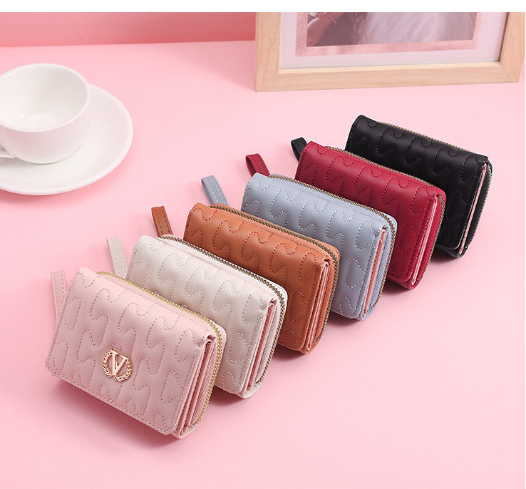 Women's Versatile Embroidery Premium Coin Purse Wallet