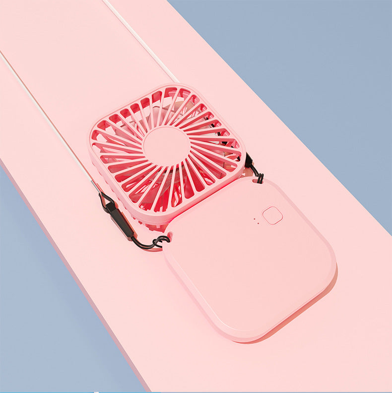 180 Degree Angle USB portable hand-held halter neck folding mini fan