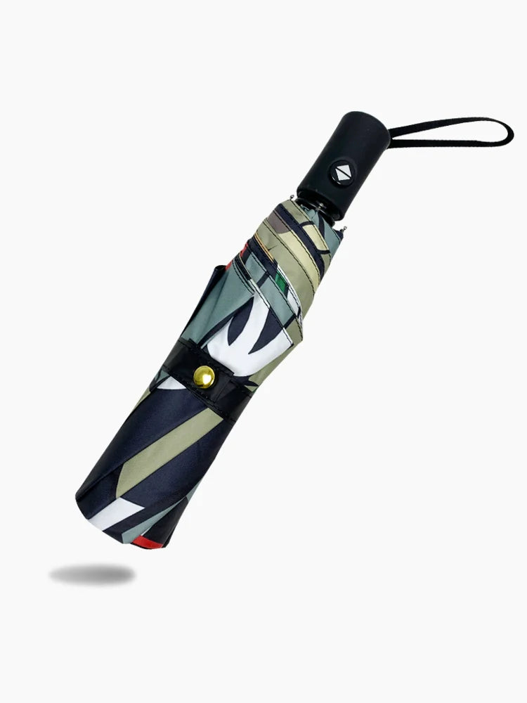 Bear Cartoon-Printed Automatic Folding Umbrella for All Season (ALAUDDIN)