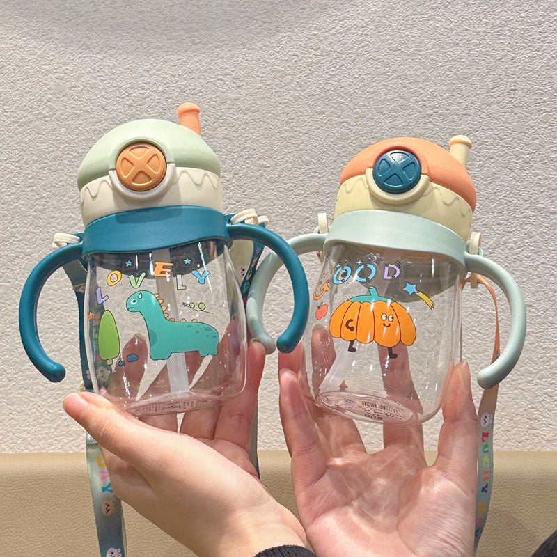 Children's Portable Cute Water Cup Mum Pot with scale
