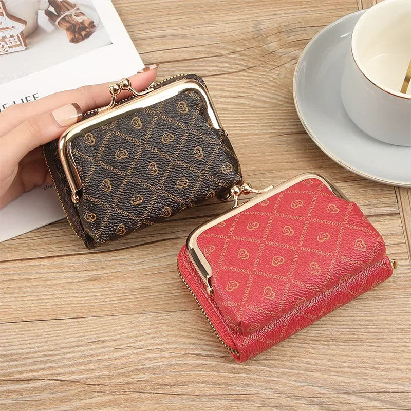 Women's Large Capacity Short Coin Purse Card Holder Wallet