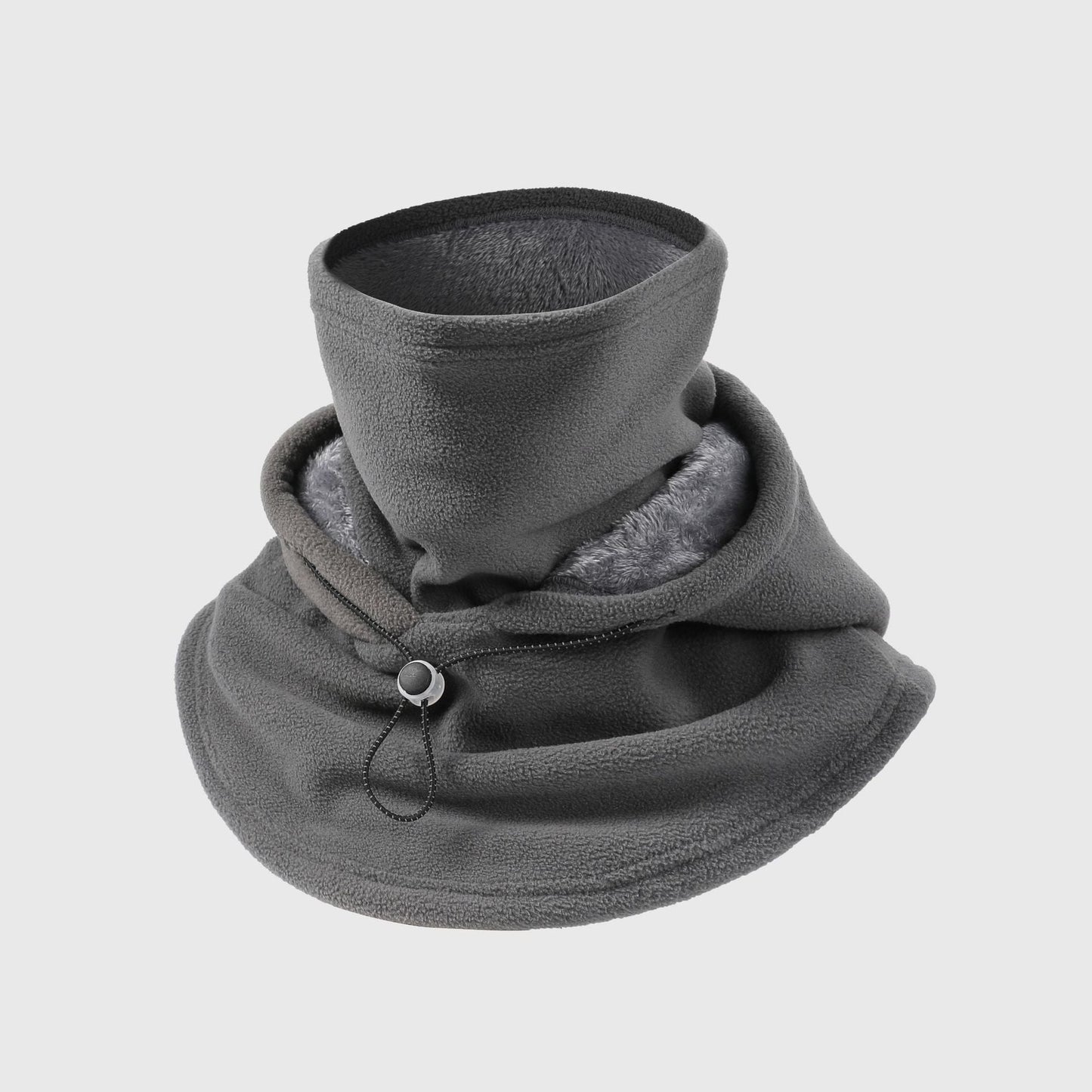 Men's Double Layered Thick Fleece, Ear and Neck Protection Pullover Hat