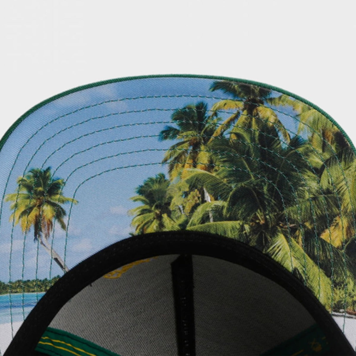 Blazin' Island embroidery hip hop flat brim hat.