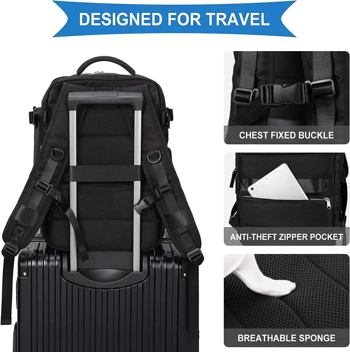 35L Travel Multifunctional Waterproof Luggage Shoulder Bags (ALAUDDIN)