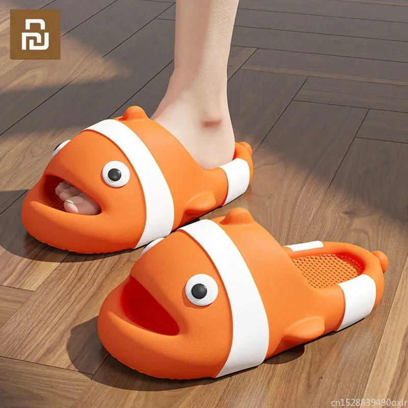Clownfish Cartoon Funny Anti Slip Indoor & Beach Women Slippers