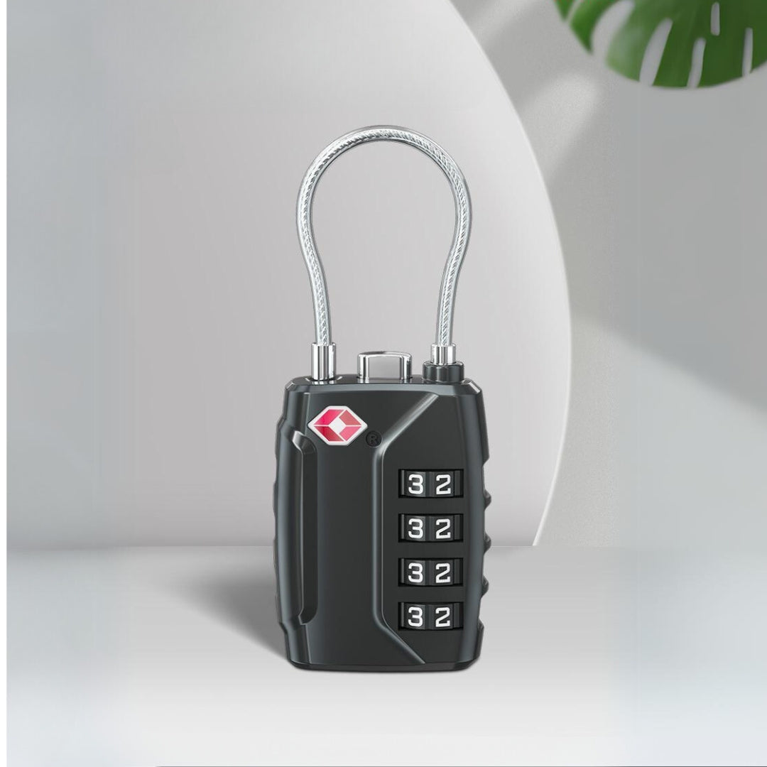 4 Digit Combination TSA customs lock, Outdoor travel zinc alloy luggage password padlock.