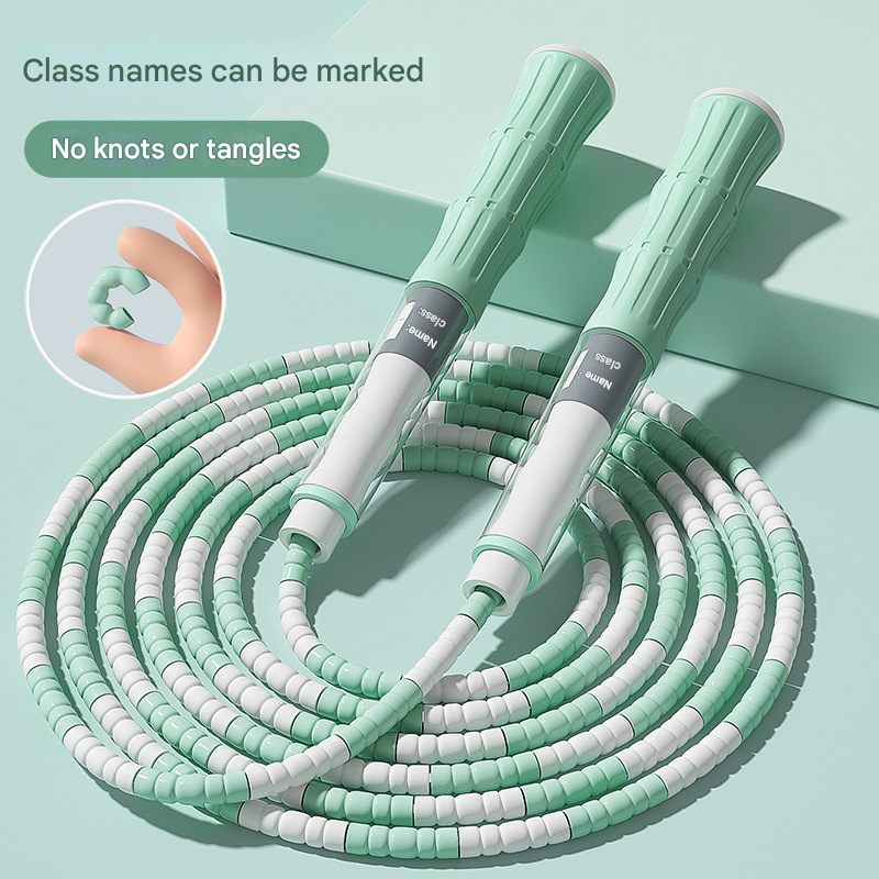 Children's bamboo adjustable special fitness sports skipping rope