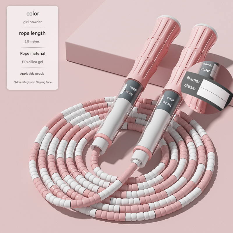 Children's bamboo adjustable special fitness sports skipping rope