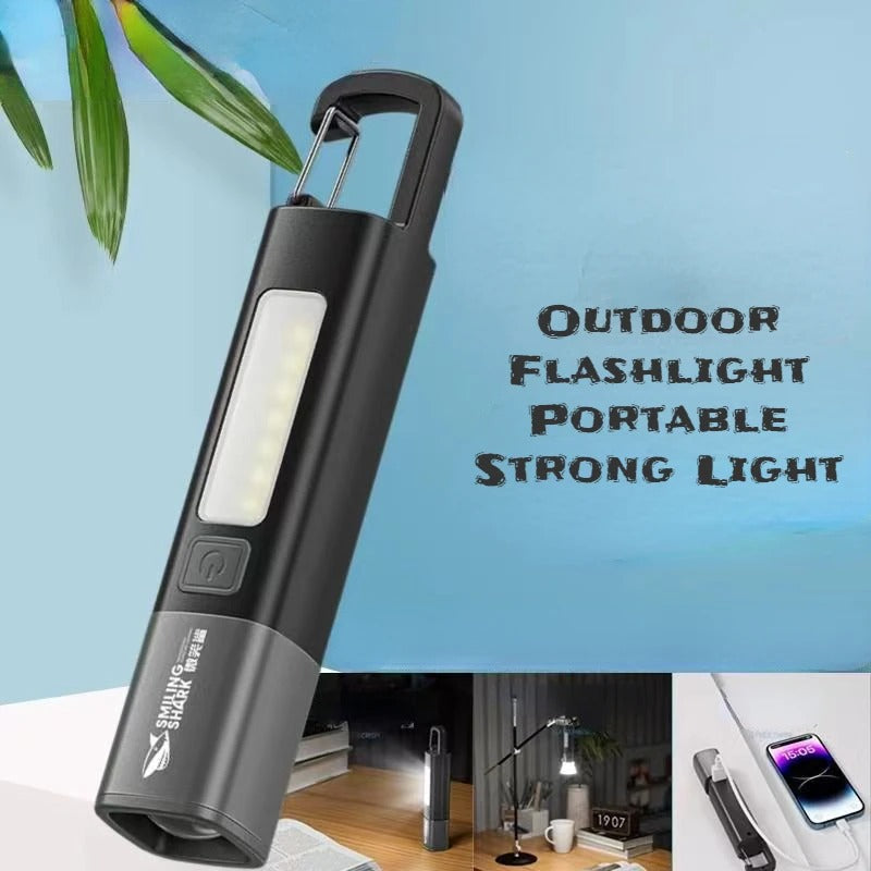 Zoom Outdoor Mini Charging Strong Flashlight
