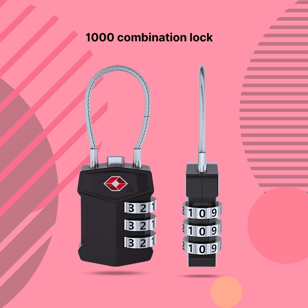 Upgraded Smart Combination TSA Safe Lock, Travel Lock , Luggage Lock, Backpack Lock, TSA Customs Password Lock (ALAUDDIN)