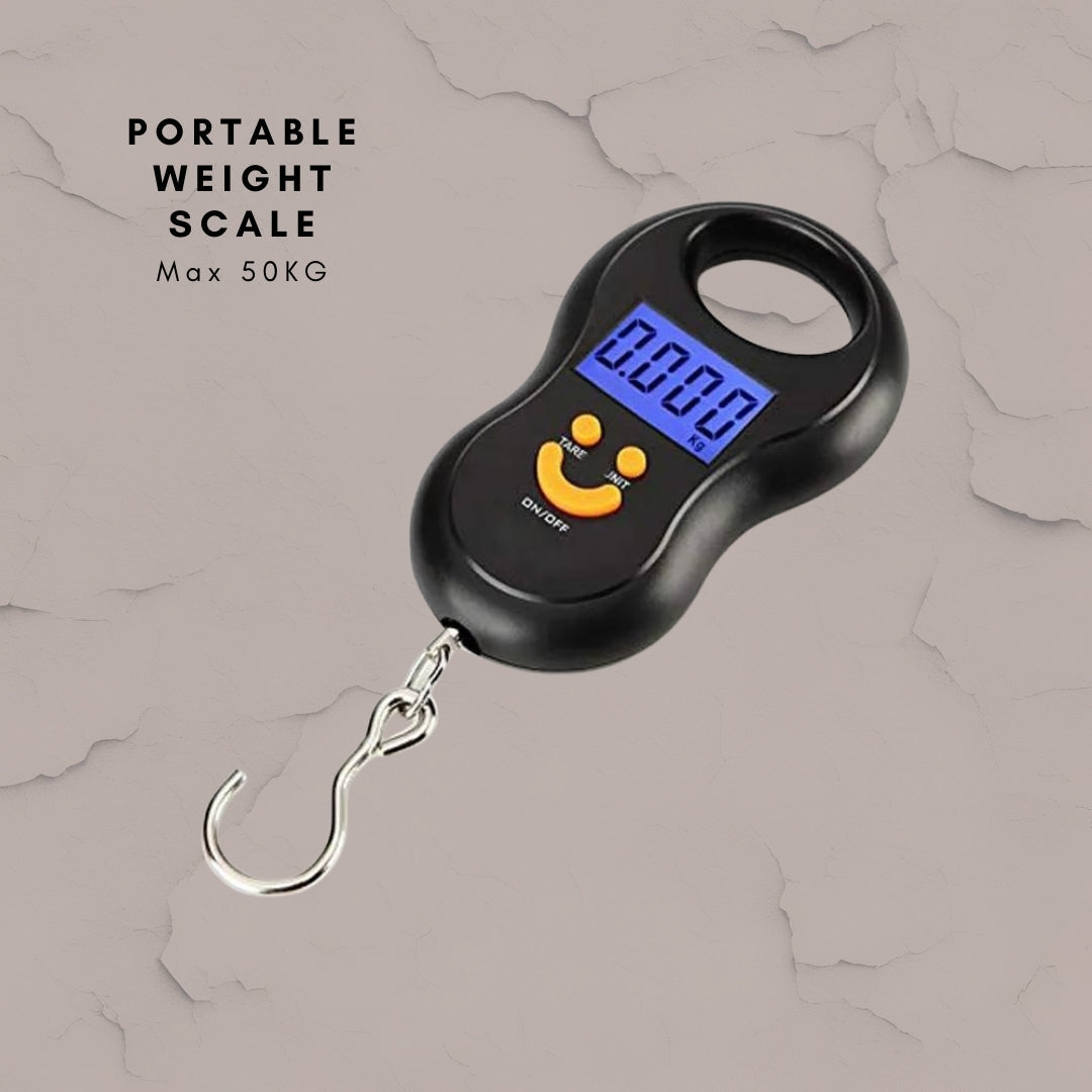 50kg Portable Handy Pocket Smile Mini Electronic Digital LCD Weight Scale (ALAUDDIN)