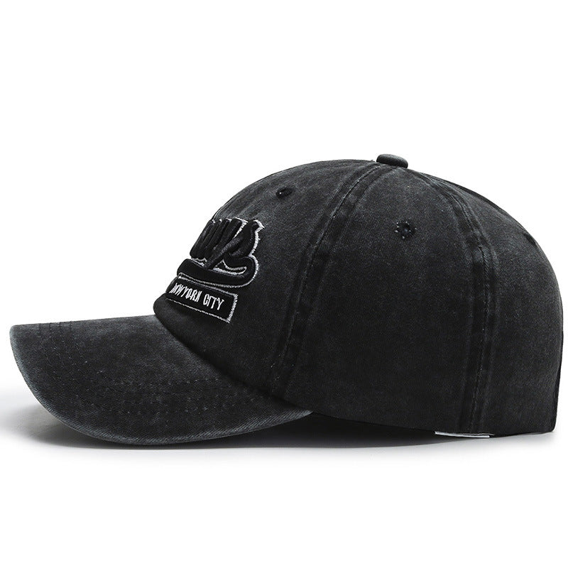 Outdoor sports washed denim casual versatile baseball caps