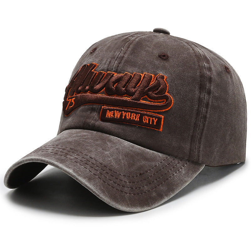Outdoor sports washed denim casual versatile baseball caps