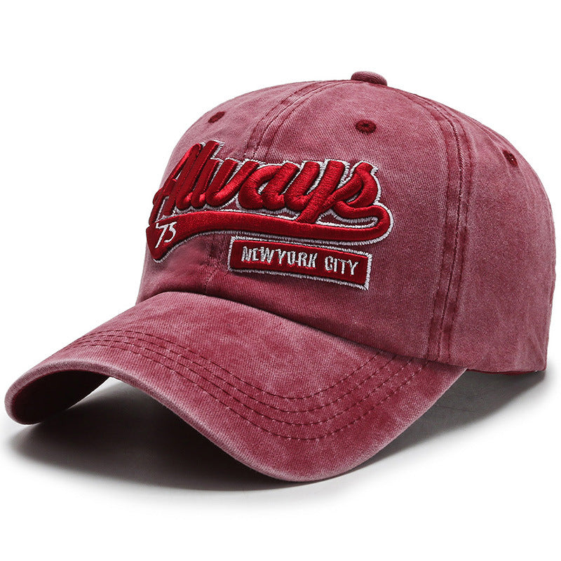 Outdoor sports washed denim casual versatile baseball caps