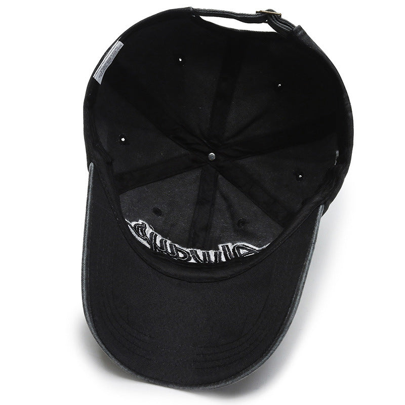Outdoor sports washed denim casual versatile baseball caps