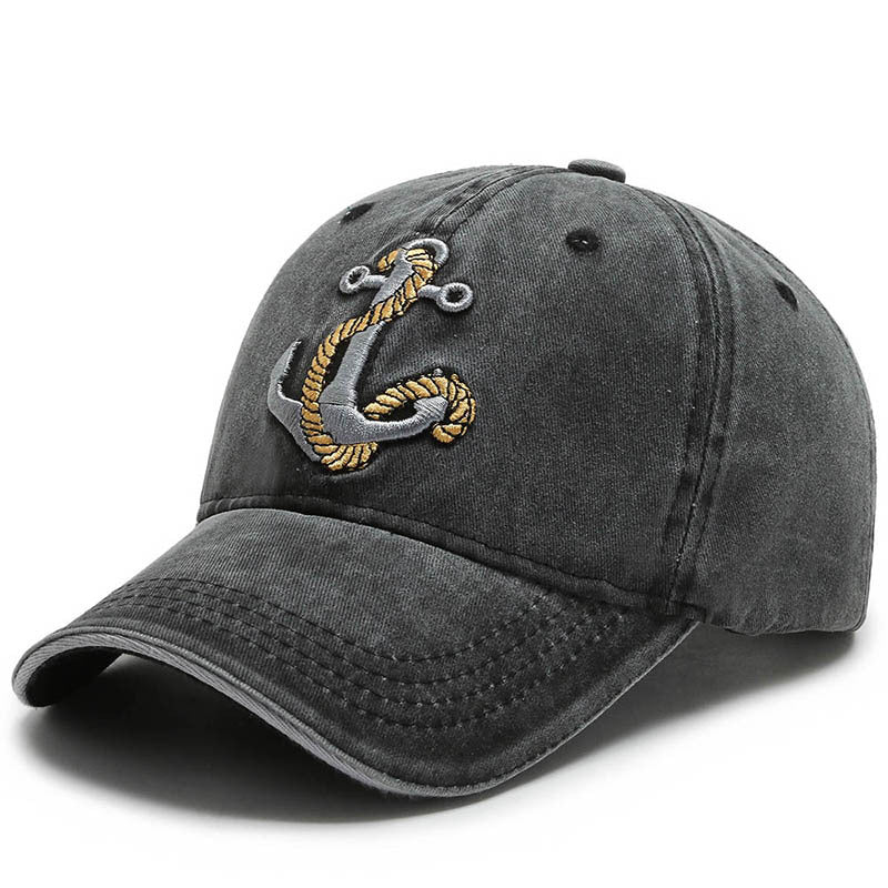 Embroidery sea rivet denim baseball outdoor summer cap