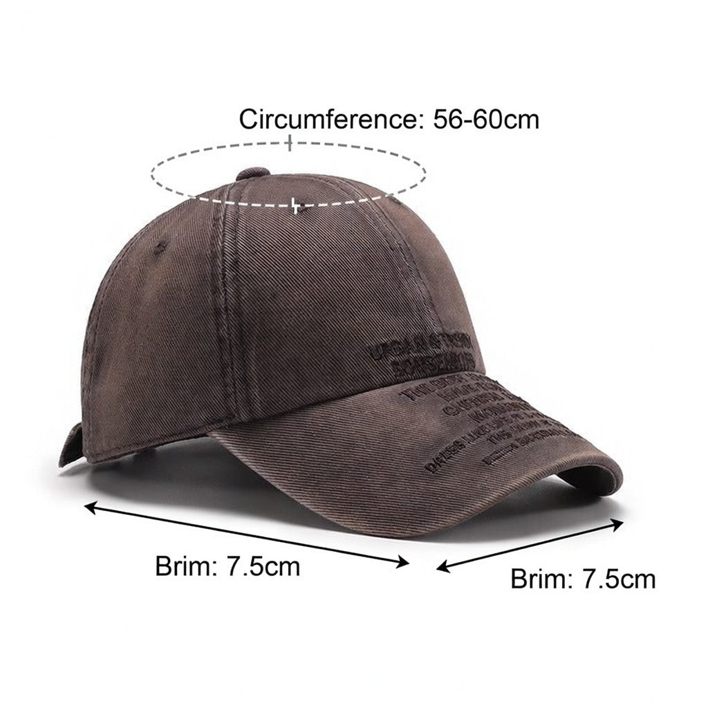Versatile Breathable Peaked Outdoor Travel Baseball Cap