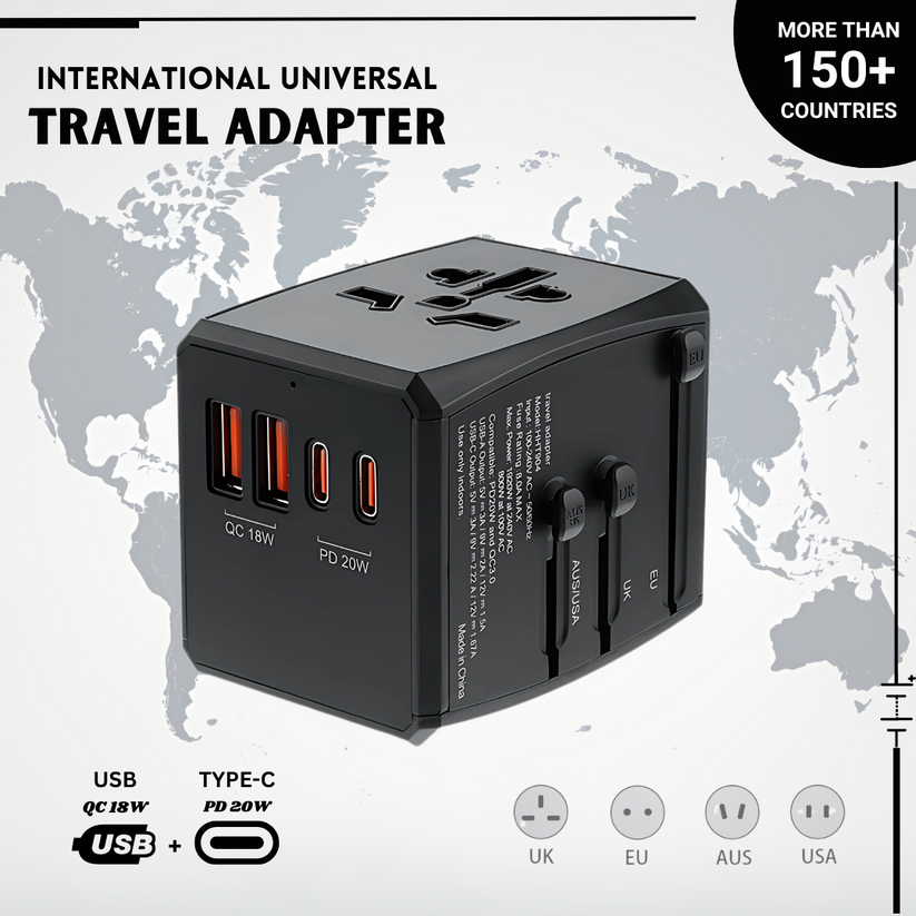 18W-100W Universal Travel Adapter