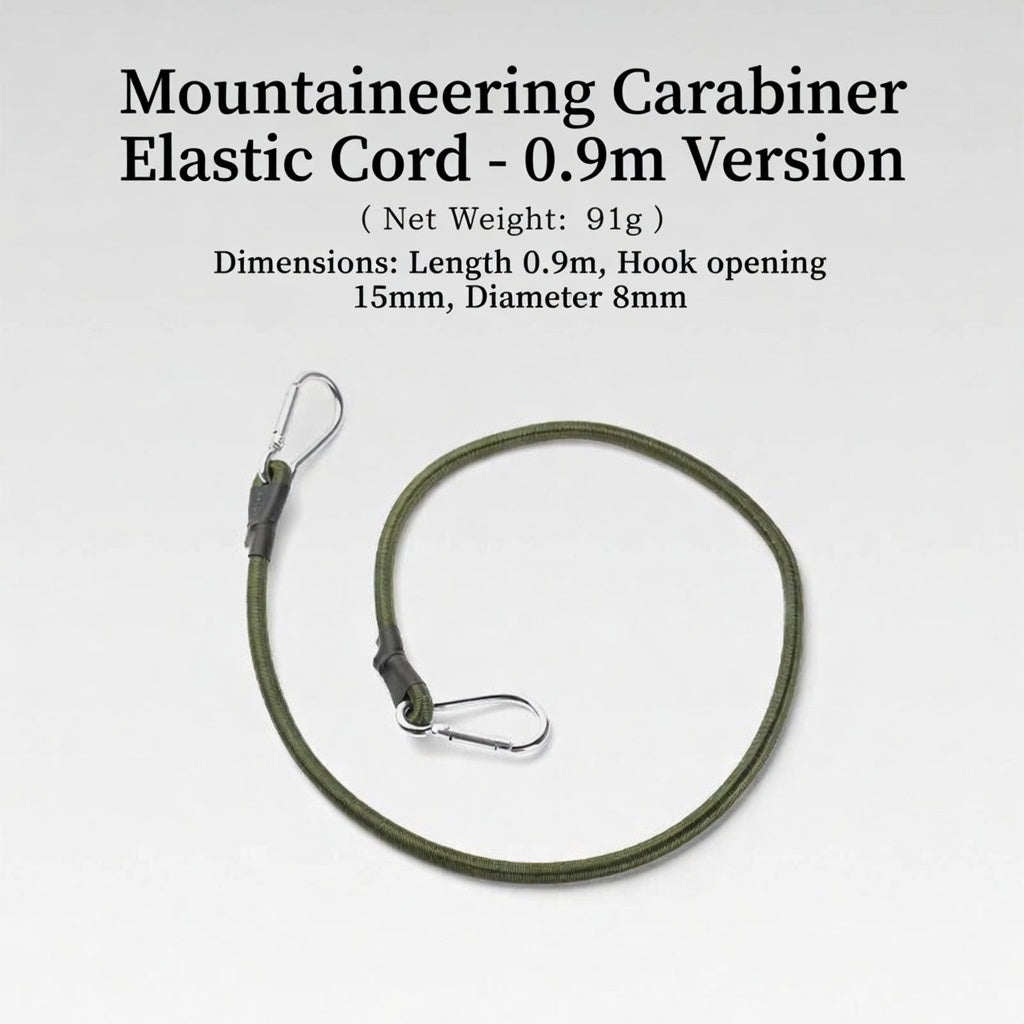 ISE MOUNT 8mm Elastic Camping Strap Luggage Tent Rack Hook