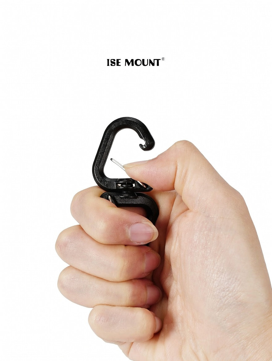 ISE MOUNT Portable 360 Rotary Hook S Hook Multifunction Buckle