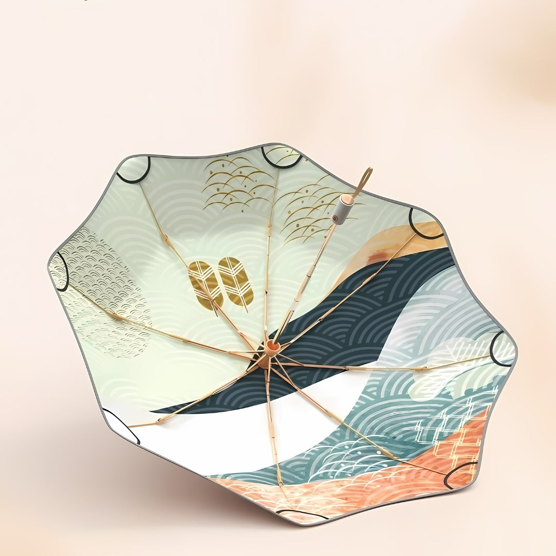 Anti-UV antique style fully automatic anti rebound umbrella (ALAUDDIN)