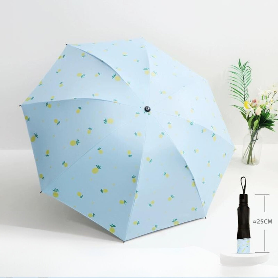 Carriable , Small print folding rain and sun umbrella (ALAUDDIN)