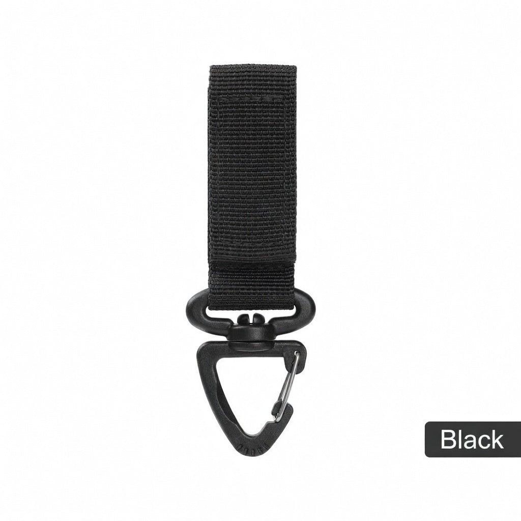 Tactical 360-Degree Rotating Triangle Backpack Carabiner Keychain Survival Tool