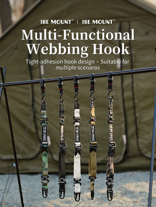 ISE MOUNT Tactical Webbing Long Handheld Travel Bag Suspenders