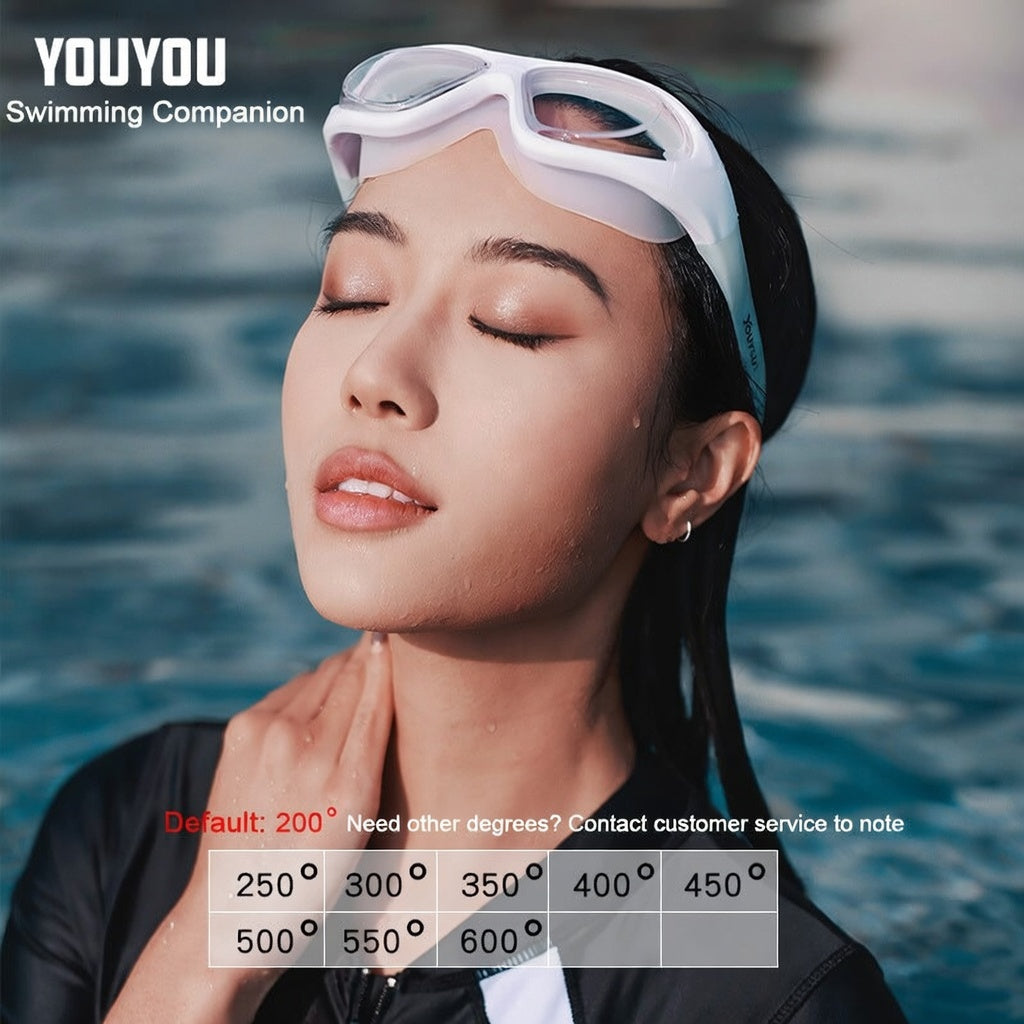 Professional Anti-Fog HD Waterproof Myopia Swimming Goggles for Adults