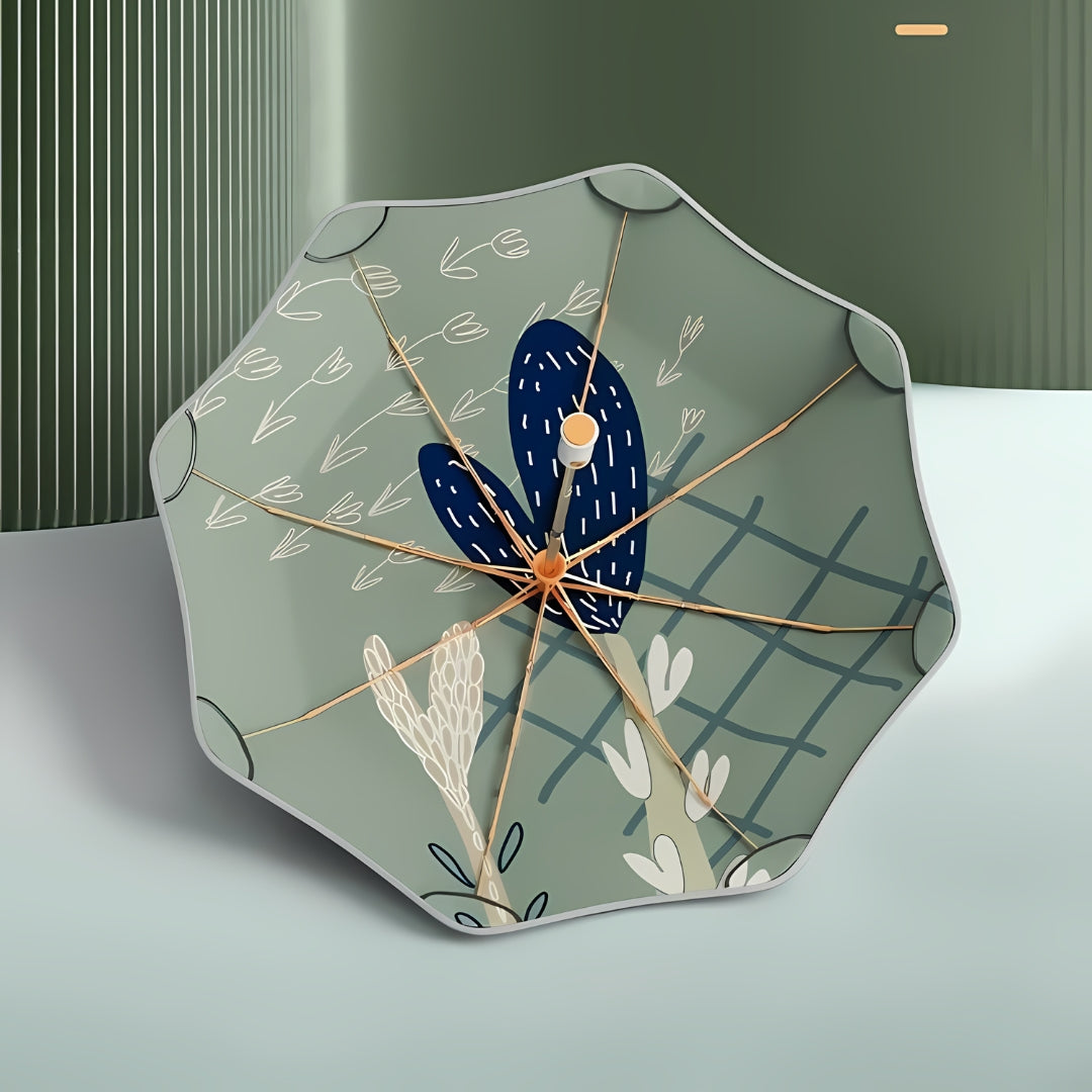 Anti-UV antique style fully automatic anti rebound umbrella (ALAUDDIN)