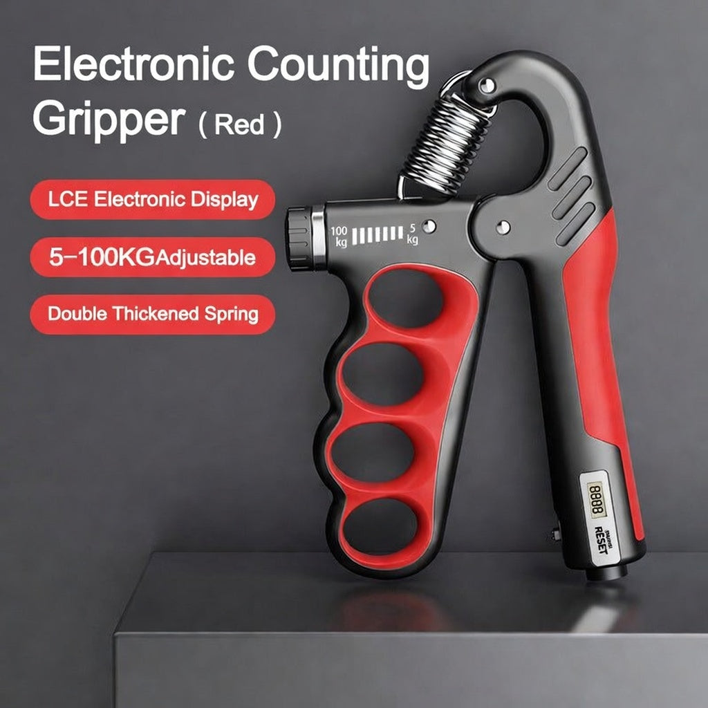 Adjustable Electronic Counting Hand Grip Strengthener for Muscle Building