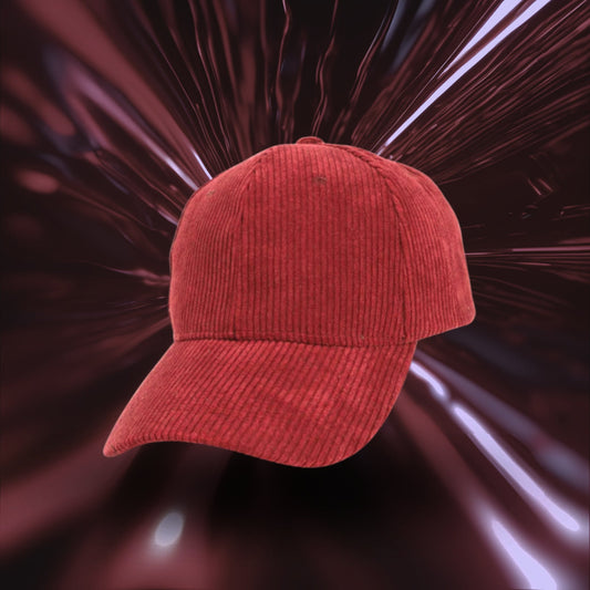 Corduroy solid color light plate curved brim outdoor cap