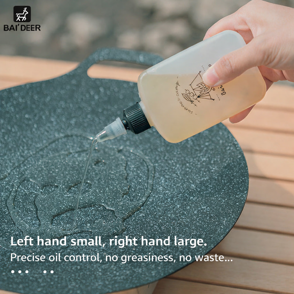 Portable Leakproof 120ml Camping Oil Dispenser and Seasoning Bottle