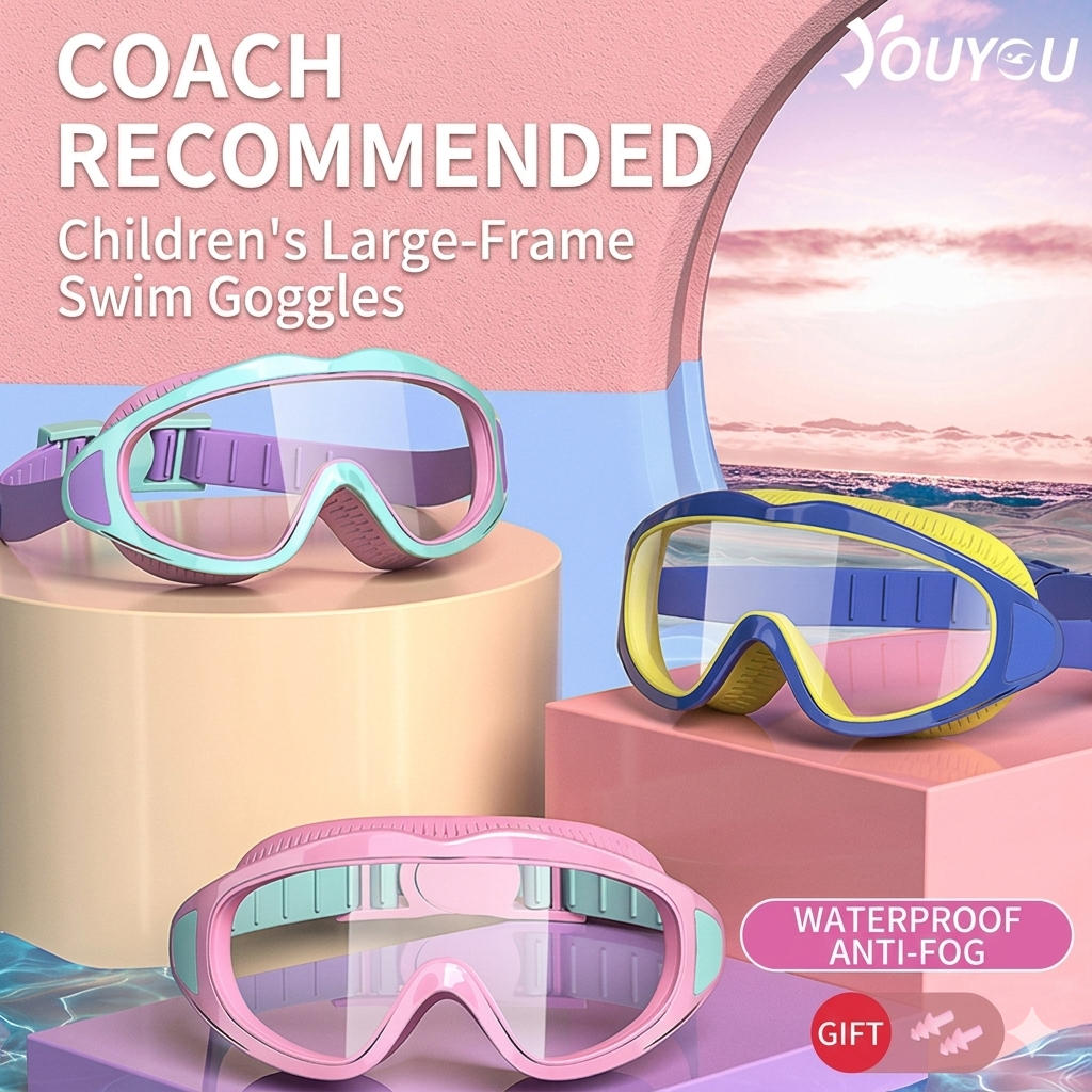 Professional Kids Anti-Fog Waterproof Swimming Goggles for Boys Girls