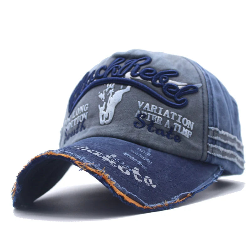 Casual summer washed denim cap (AZAD)