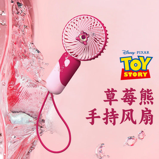 Disney Strawberry Bear Mini Desktop Charging Fan