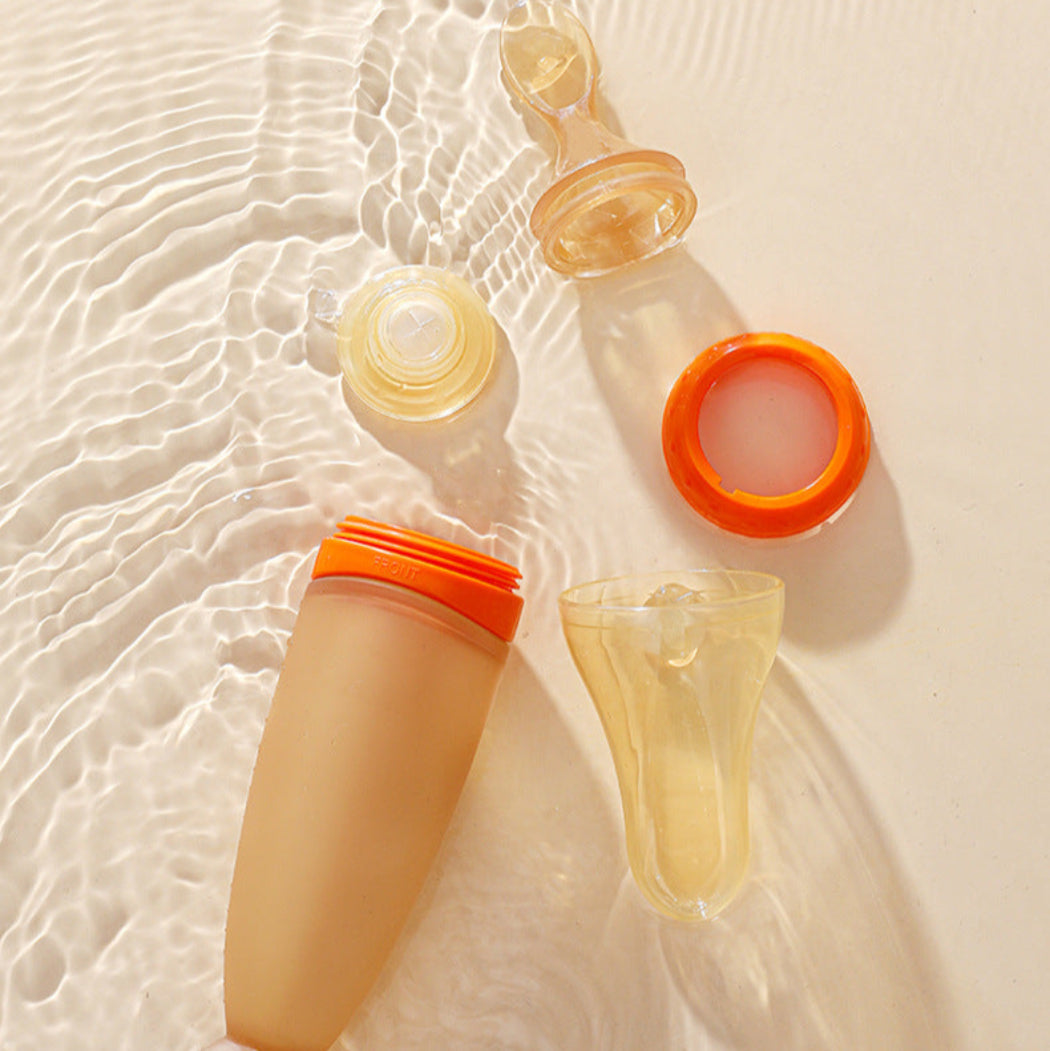 BBET Premium Quality Silicone Rice Paste Spoon Feeding Bottle for Kids
