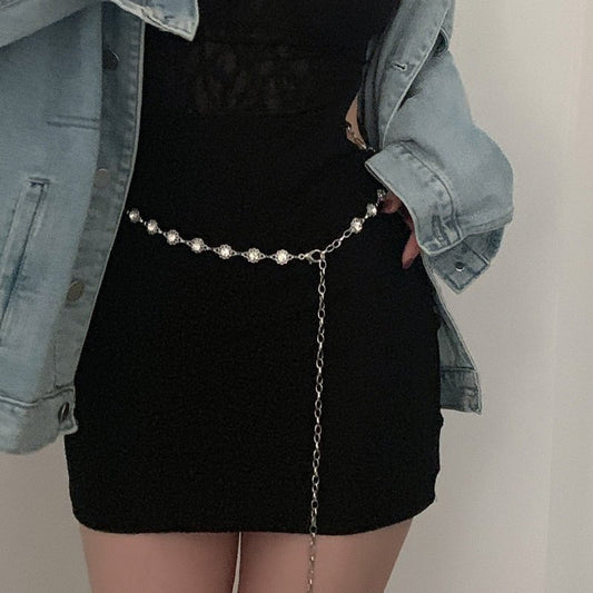 Trendy Metal Waist Chain Women's Fashion Belt