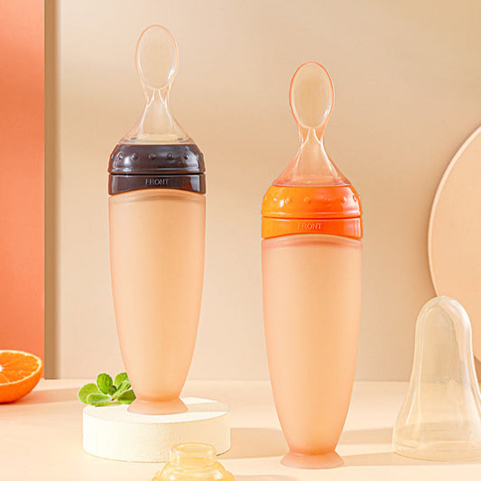 BBET Premium Quality Silicone Rice Paste Spoon Feeding Bottle for Kids