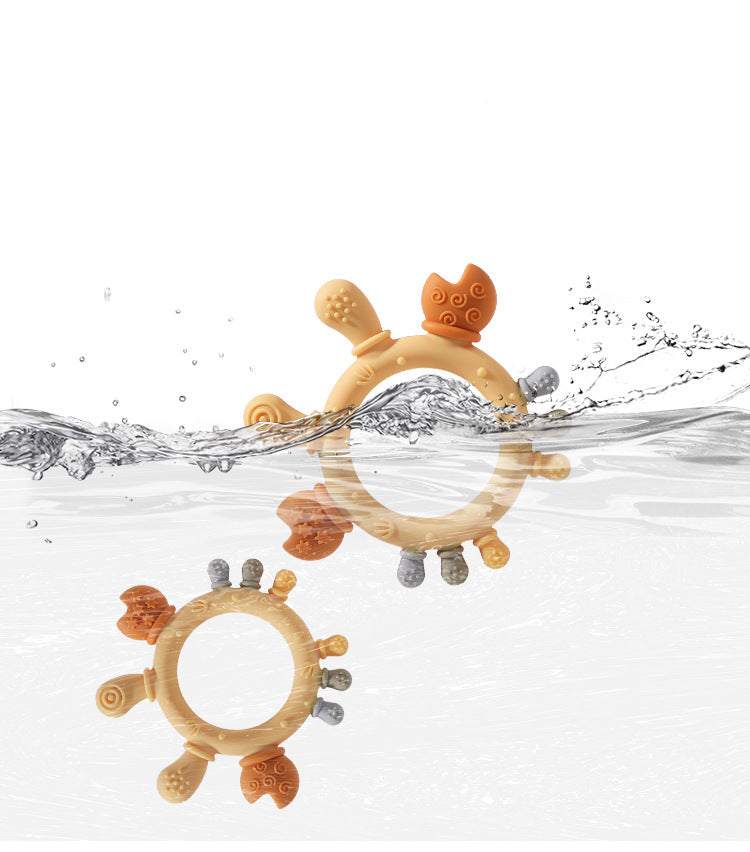 Attractive Crab Shaped Food Grade Silicone Teether for Baby