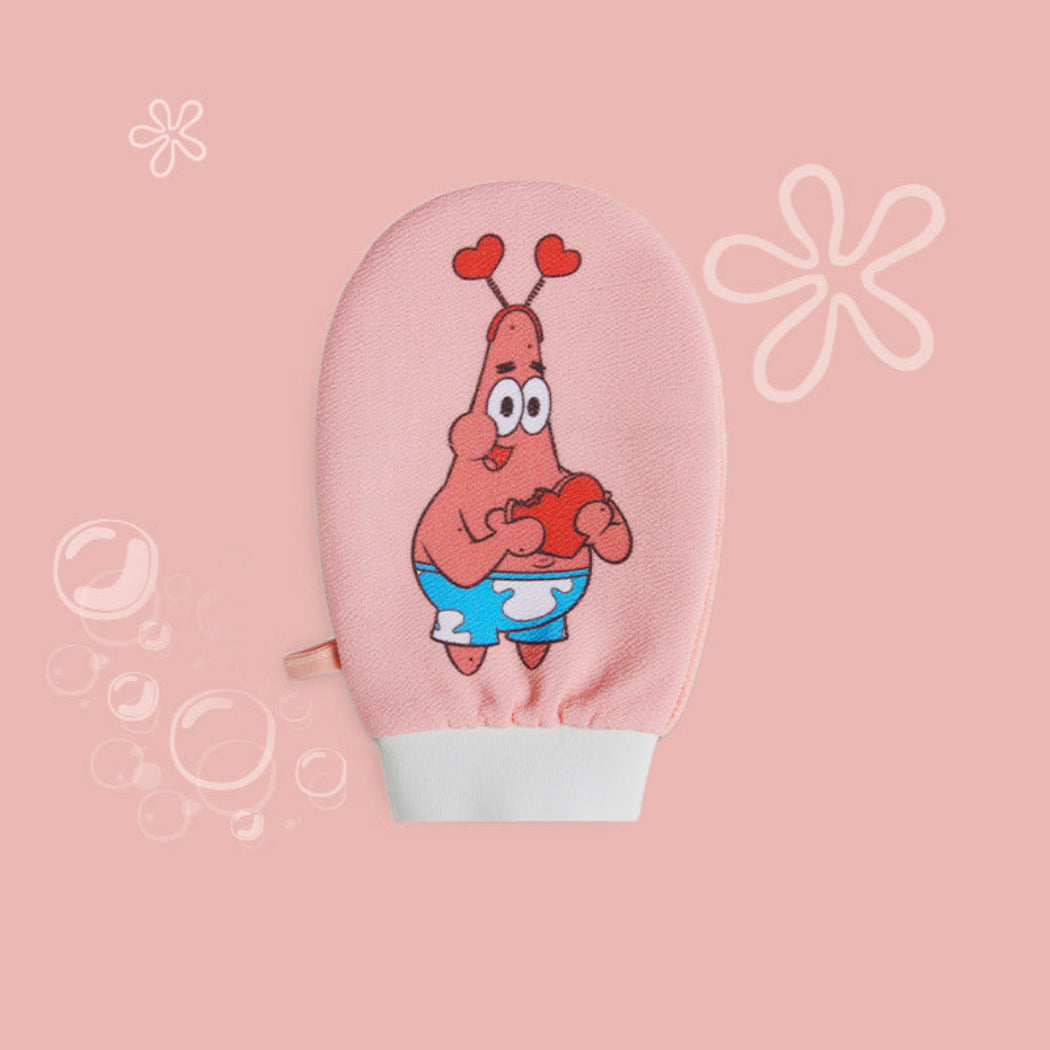 Cute Cartoon Gloves Style Rubbing Bath Towel for Children