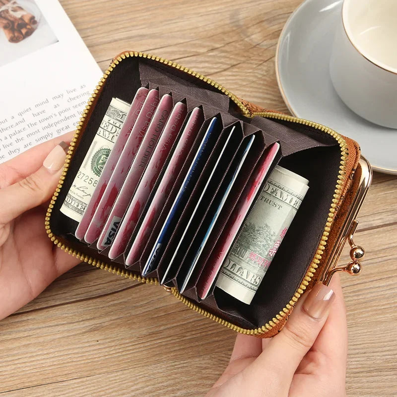 Women's Large Capacity Short Coin Purse Card Holder Wallet