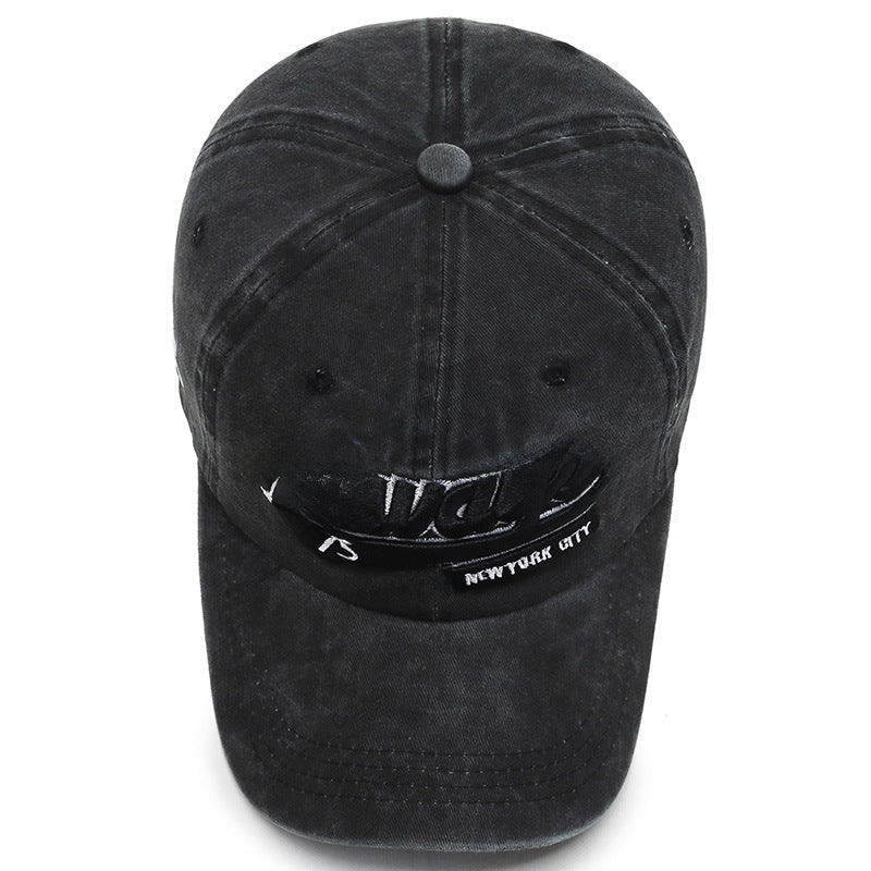 Outdoor sports washed denim casual versatile baseball caps
