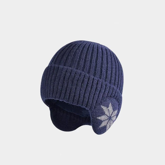 Winter new warm snowflake woolen big earmuffs