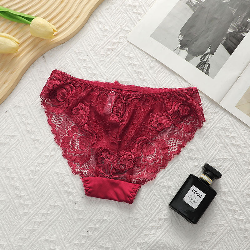 Elegant Lace Underwire Push Up Bra and Panty Set